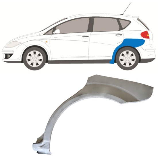 Reperaturka błotnika tylnego do Seat Altea 2004-2015 / Lewa 15047