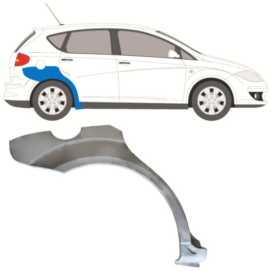 Reperaturka błotnika tylnego do Seat Altea 2004-2015 / Prawa 15046