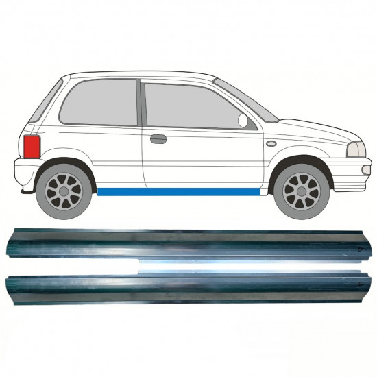 Reperaturka progu do Suzuki Alto 1994-2002 / Lewa+Prawa / Zestaw 10325