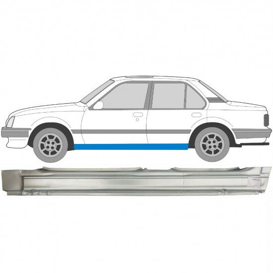 Reperaturka progu do Opel Ascona / V Cavalier 1981-1988 / Lewa 6918