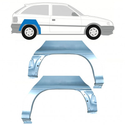 Reperaturka błotnika tylnego do Opel Astra 1991-2002 / Lewa+Prawa / Zestaw 9680