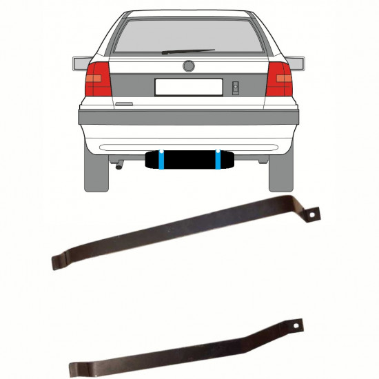 Obejmy zbiornika paliwa do Opel Astra F 1991-2002 10173