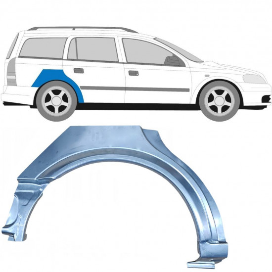 Reperaturka błotnika tylnego do Opel Astra 1998-2009 / Prawa / COMBI 6860