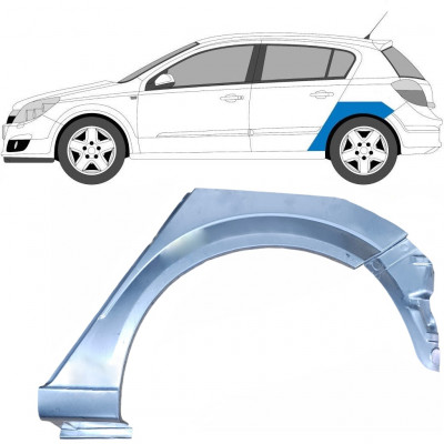 Reperaturka błotnika tylnego część dolna do Opel Astra 2003-2014 / Lewa 6871