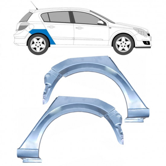 Reperaturka błotnika tylnego do Opel Astra 2003-2014 / Lewa+Prawa / Zestaw 9288