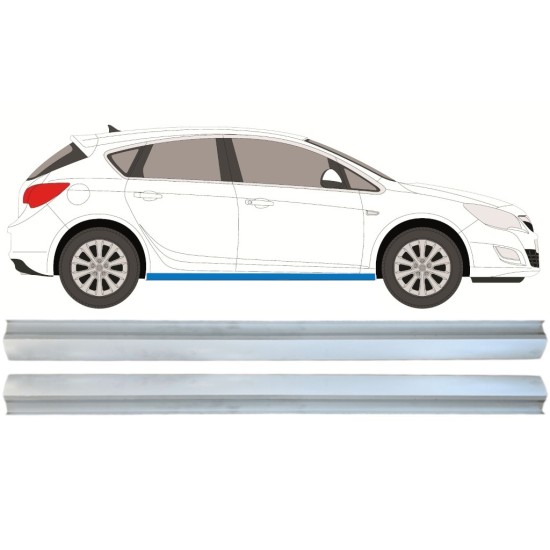 Reperaturka progu do Opel Astra J 2009-2015 / Lewa = Prawa (symetryczny) / Zestaw 15221