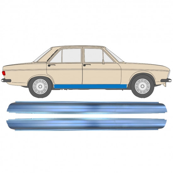 Reperaturka progu do Audi 100 C1 1968-1976 / Lewa = Prawa (symetryczny) / Zestaw 11224