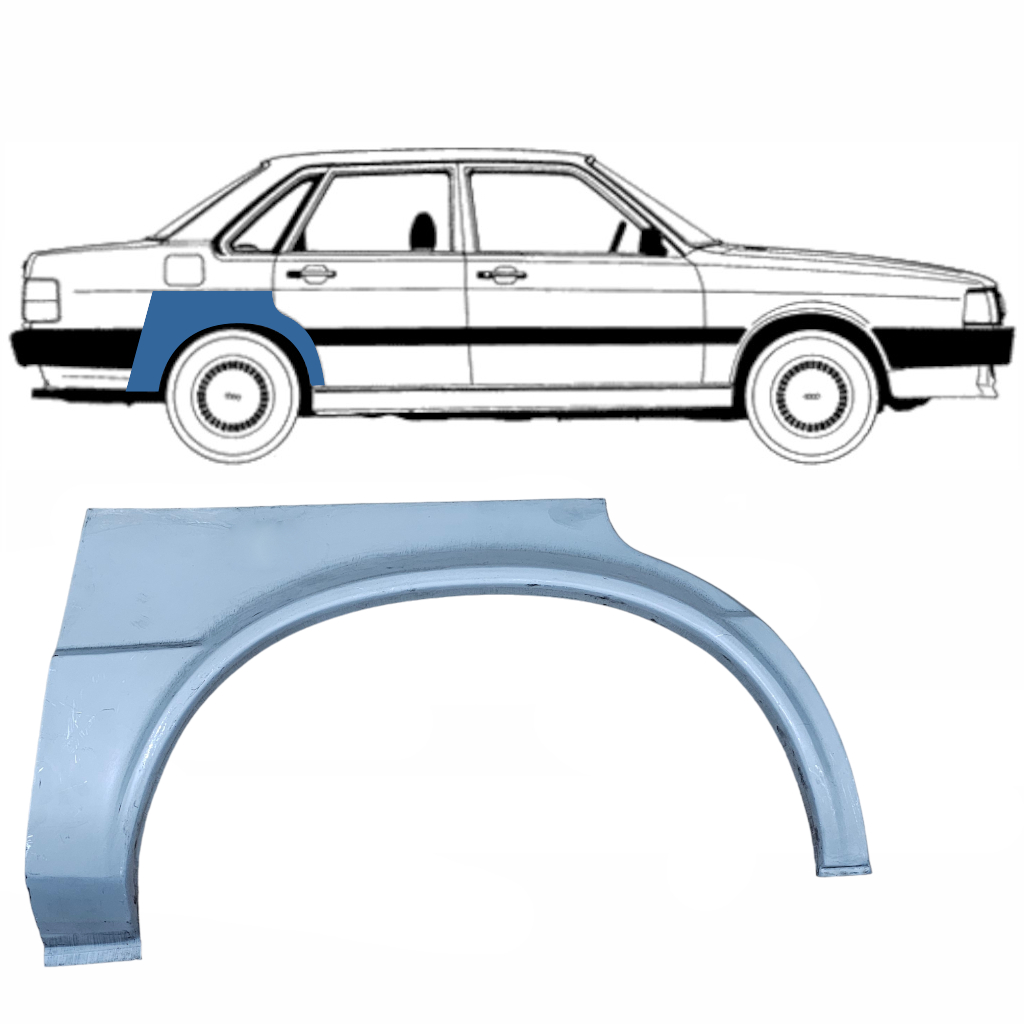 Reperaturka Błotnika Tylnego Do Audi 80 B2 1978-1986 / Prawa 8891