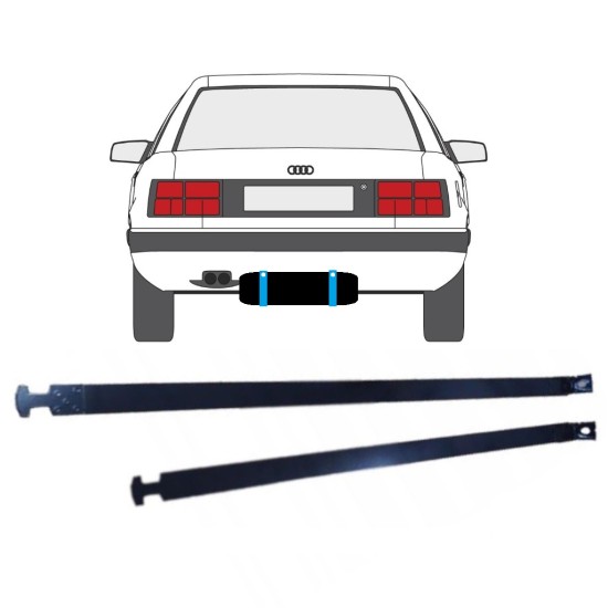 Obejmy zbiornika paliwa do Audi 100 C3 1982-1990 14955 Obejmy zbiornika paliwa do Audi 100 C3 1982-1990 14955