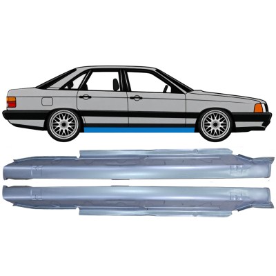 Pełny próg do Audi 100 C3 1982-1990 / Lewa+Prawa / Zestaw 6418