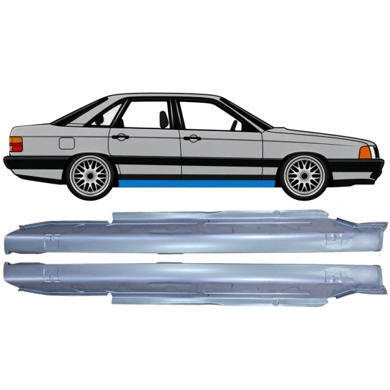 Pełny próg do Audi 100 C3 1982-1990 / Lewa+Prawa / Zestaw 6418