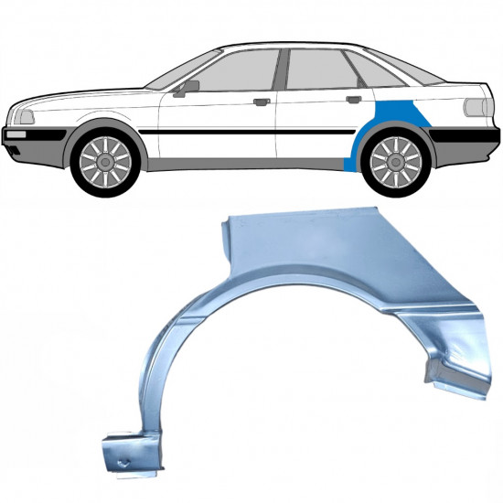 Reperaturka błotnika tylnego do Audi 80 B3 1986-1991 / Lewa 6425