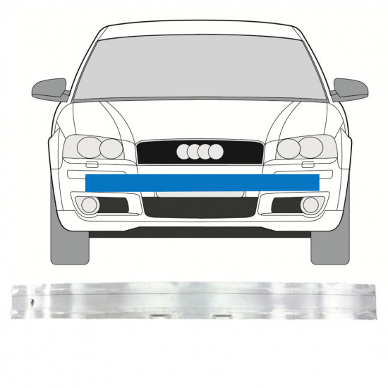 Wzmocnienie zderzaka przedniego / belka do Audi A3 03-12 7557