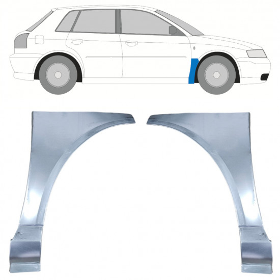 Reperaturka błotnika przedniego do Audi A3 8L 1996-2003 / Zestaw 11804