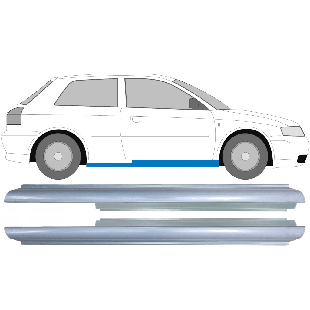 Reperaturka Progu Do Audi A3 8L 1996-2003 / Lewa+Prawa / Zestaw 9169