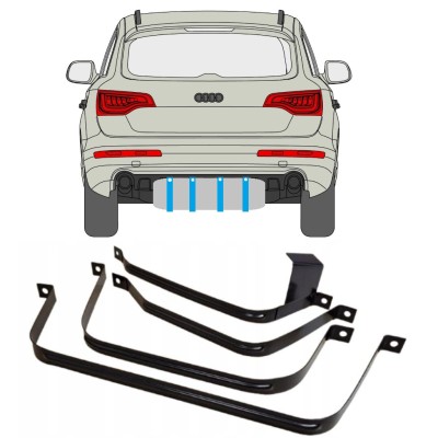 Obejmy zbiornika paliwa do Audi Q7 2005-2015 15029