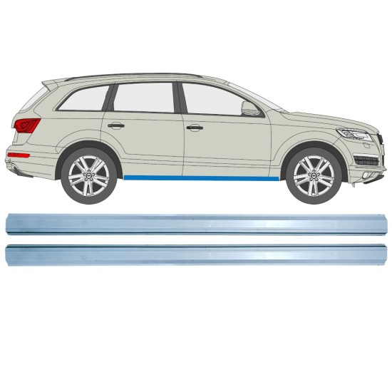 Reperaturka progu do Audi Q7 2005-2015 / Lewa+Prawa / Zestaw 14989