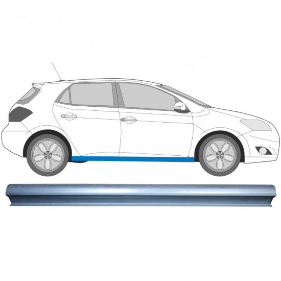 Reperaturka progu do Toyota Auris 2007-2012 / Lewa = Prawa (symetryczny) 7066