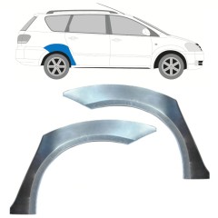 Reperaturka błotnika tylnego do Toyota Avensis Verso 2001-2011 / Lewa+Prawa / Zestaw 15878