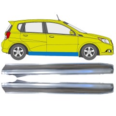 Pełny próg do Chevrolet Aveo 2006-2011 / Lewa+Prawa / HATCHBACK / Zestaw 14557