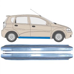 Reperaturka progu do Chevrolet Aveo 2003-2006 / Lewa+Prawa / Zestaw 10401