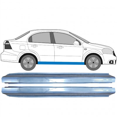 Reperaturka progu do Chevrolet Aveo 2003-2008 / Lewa+Prawa / Zestaw 10401