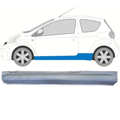 Pełny próg do Toyota Aygo 2005-2012 / Lewa 14559