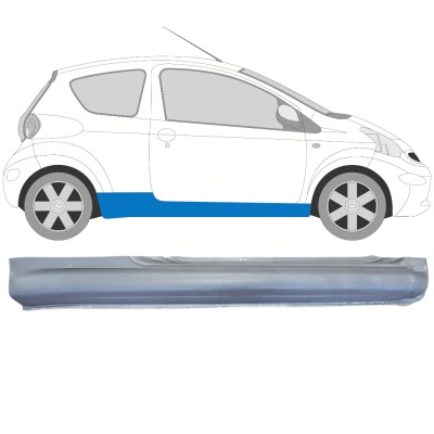 Pełny próg do Toyota Aygo 2005-2012 / Prawa 14558