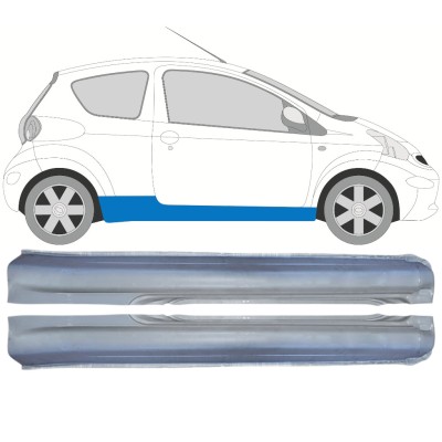 Pełny próg do Toyota Aygo 2005-2012 / Lewa+Prawa / Zestaw 14560