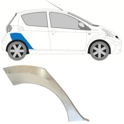 Reperaturka błotnika tylnego do Toyota Aygo 2005-2012 / Prawa 16058