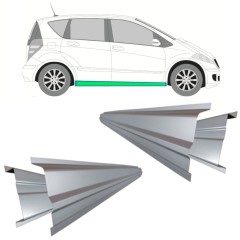 Reperaturka progu wewnętrzna + zewnętrzna do Mercedes A-Class W169 2004-2012 / Lewa+Prawa / Zestaw 11157