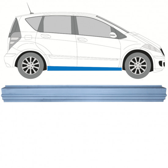 Reperaturka progu do Mercedes A-class 2004-2012 / Lewa = Prawa (symetryczny) 11152