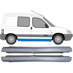Pełny próg do Peugeot Partner 1996-2008 / Lewa+Prawa / Zestaw 10643
