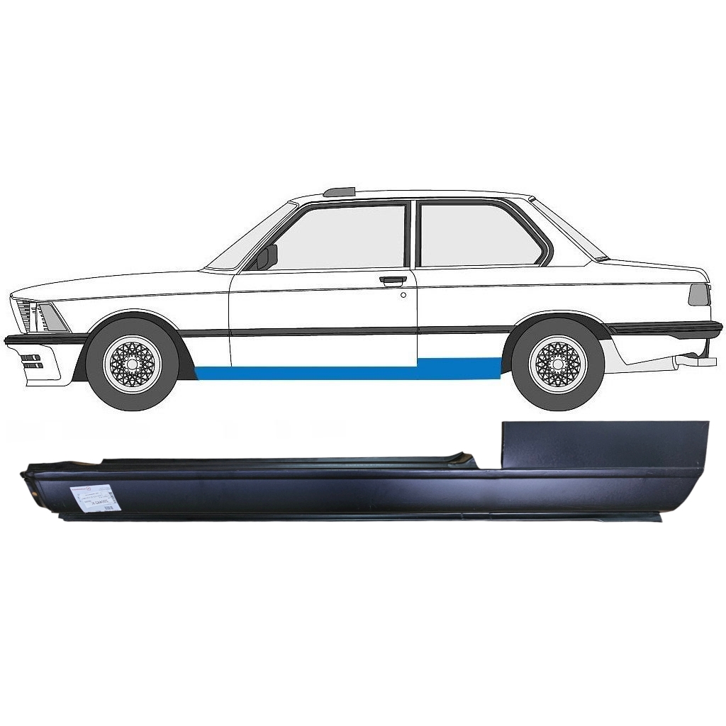 BMW 3 E21 1975-1984 2 DRZWIOWY PELNY PRÓG / PARA