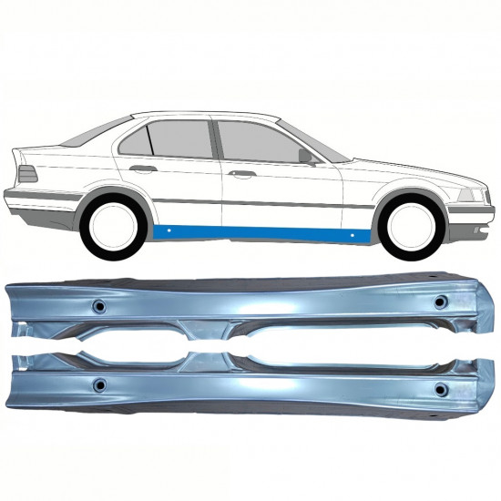 Pełny próg do BMW 3 E36 1990-2000 / Lewa+Prawa / Zestaw 10856