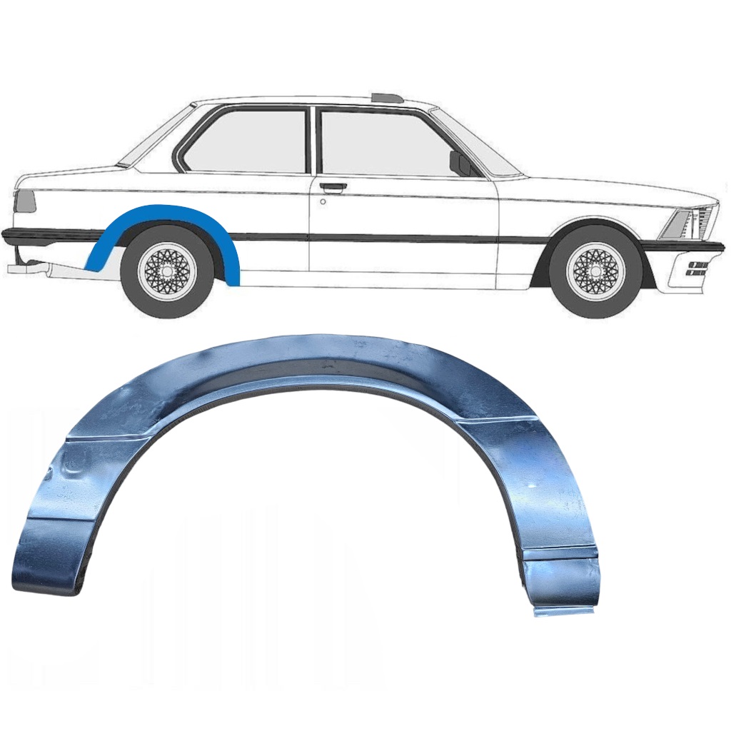 BMW 3 E21 1975-1984 2 DRZWIOWY REPERATURKA BŁOTNIKA TYLNEGO / PRAWA STRONA