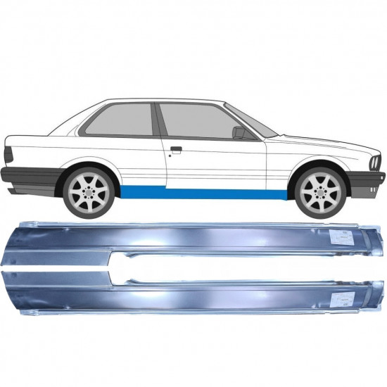 BMW 3 E30 1982-1994 2 DRZWIOWY PELNY PRÓG / PARA