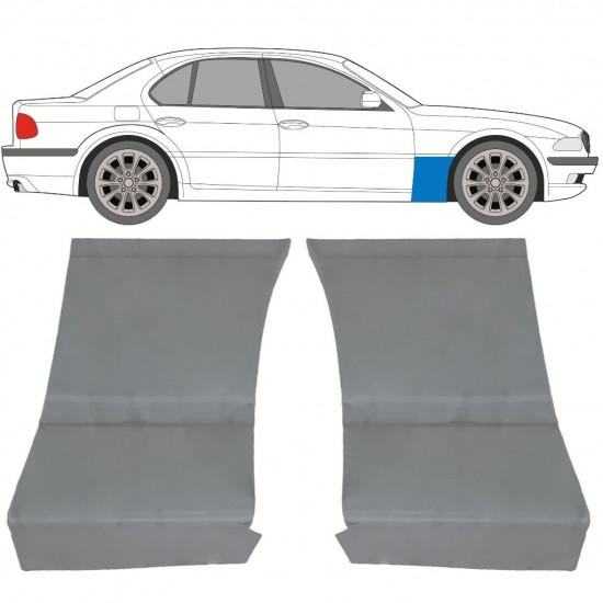 Reperaturka błotnika przedniego do BMW 7 E38 1994-2001 / Zestaw 11787