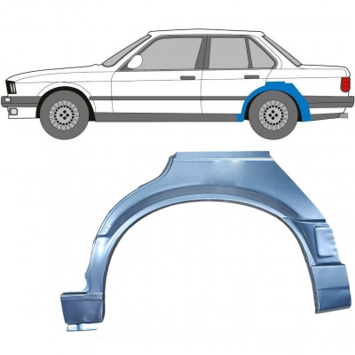 BMW 3 E30 1987-1994 4 DRZWIOWY REPERATURKA BŁOTNIKA TYLNEGO / LEWA STRONA