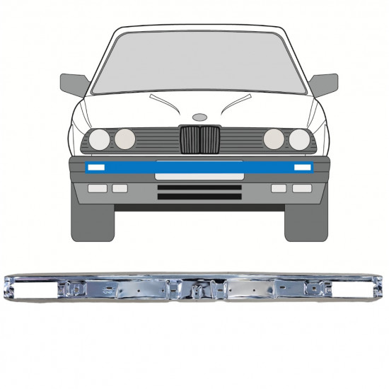 BMW 3 E30 1982-1987 PRZÓD ZDERZAK CHROM