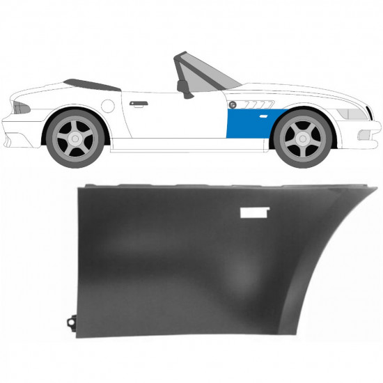 BMW Z3 1995-2003 COUPE ROADSTER BŁOTNIK PRZEDNI / PRAWA STRONA