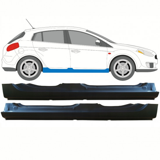 Reperaturka progu do Fiat Bravo II 2007-2014 / Lewa+Prawa / Zestaw 10226