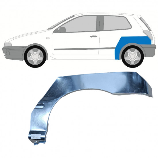 Reperaturka błotnika tylnego do Fiat Bravo 1995-2001 / Lewa 10989