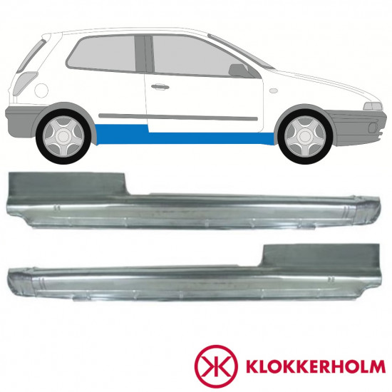 Reperaturka progu do Fiat Bravo 1995-2001 / Lewa+Prawa / Zestaw 10987