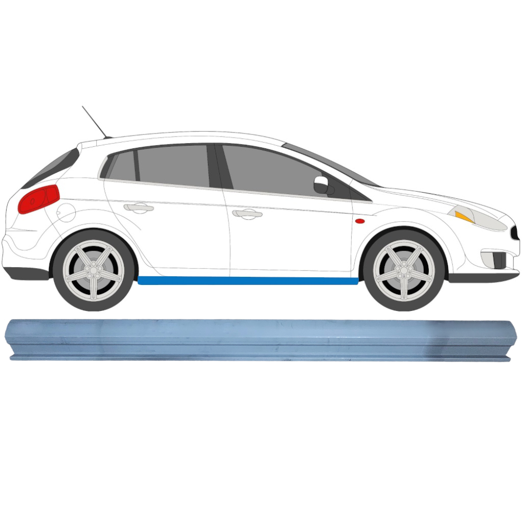 Reperaturka Progu Do Fiat Bravo Ii 2007-2014 / Lewa = Prawa (Symetryczny) 6481