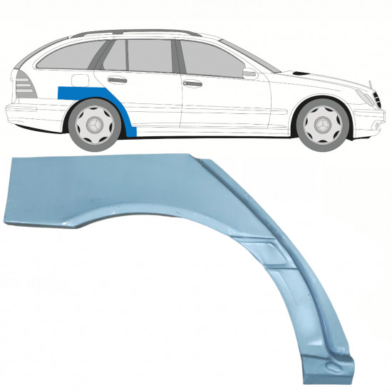 Reperaturka błotnika tylnego do Mercedes C-class 2000-2007 / Prawa / COMBI 9098