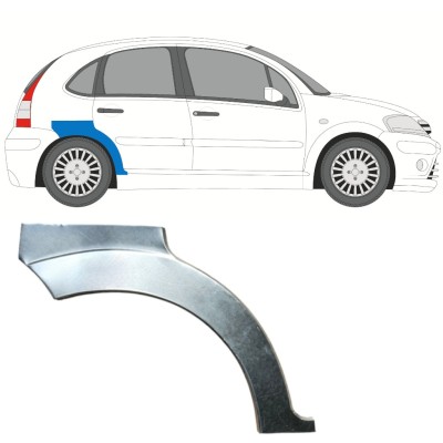 Reperaturka błotnika tylnego do Citroen C3 2002-2010 / Prawa 14767
