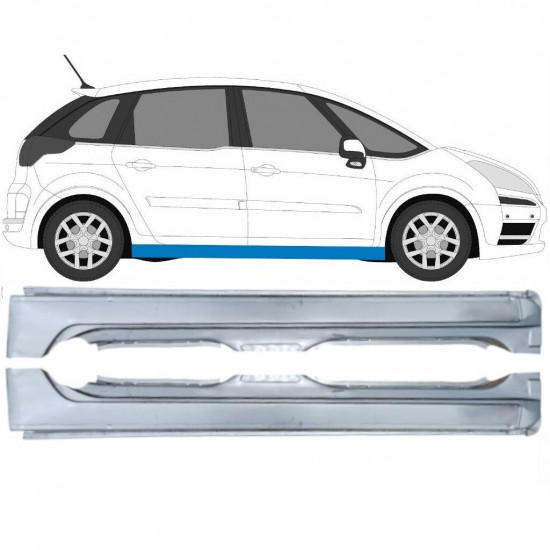 Pełny próg do Citroen C4 Picasso 2006-2013 / Lewa / Prawa / Lewa+Prawa / Zestaw 12869