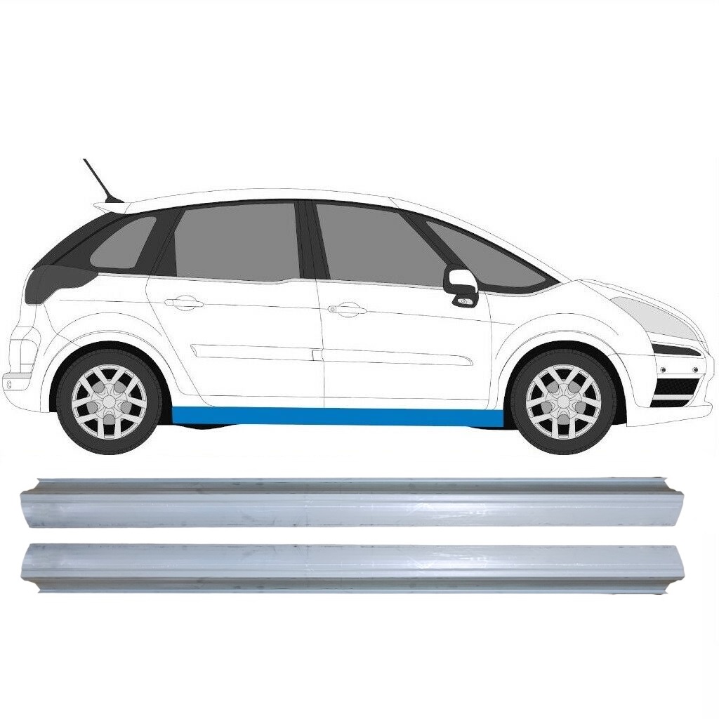 Reperaturka Progu Do Citroen C4 Picasso 2006-2013 / Lewa+Prawa / Zestaw 6447