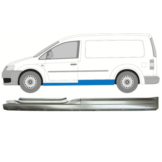 Pełny próg do Volkswagen Caddy 2004-2020 / Lewa 16027